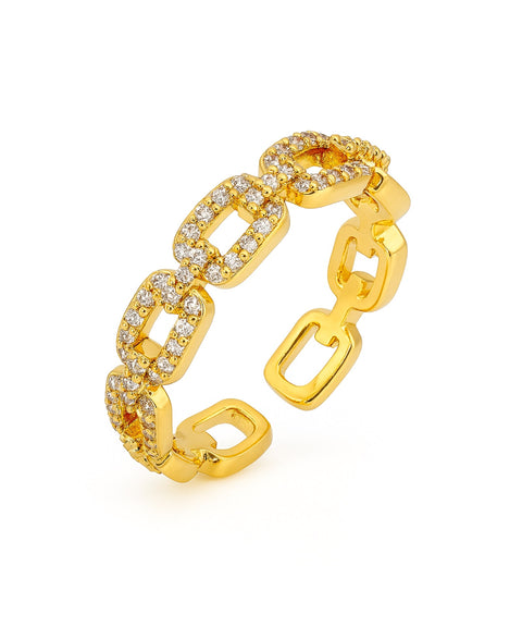 Moissanit Ring Choir - Gold
