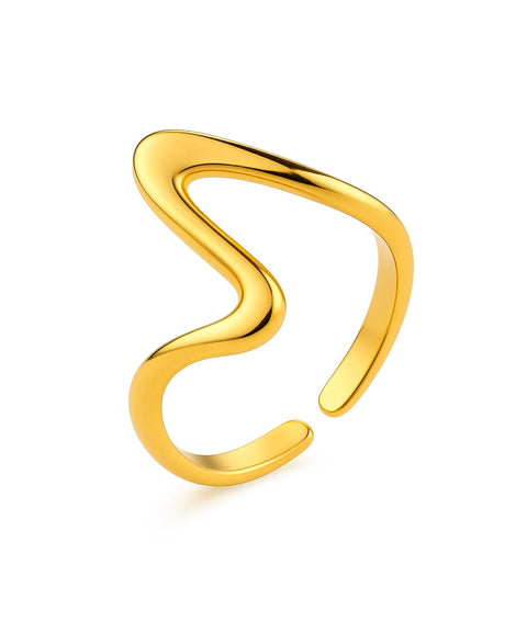 Ring Wave - Gold