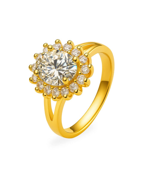 Moissanit Ring Zaro - Gold