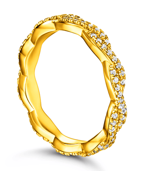 Moissanit Ring Orbit - Gold