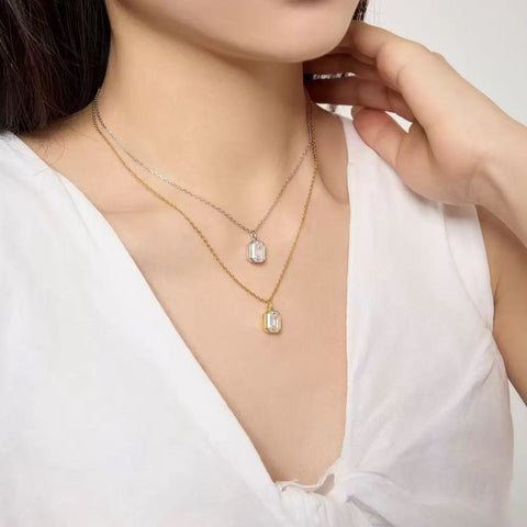 Moissanit Halskette Valio gold