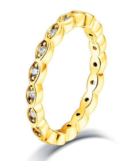 Moissanit Ring Arise - Gold