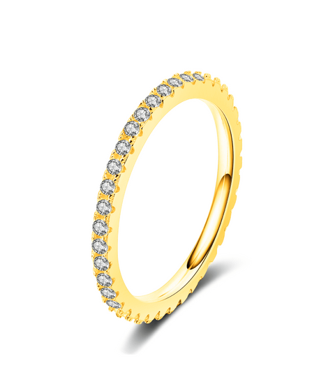 Moissanit Ring Paris - Gold