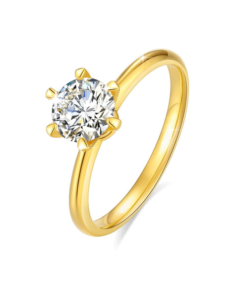 Moissanit Ring San Bélle - Gold