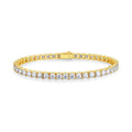 Bracciale tennis in moissanite - Oro