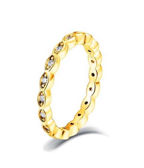 Moissanit Ring Arise - Gold