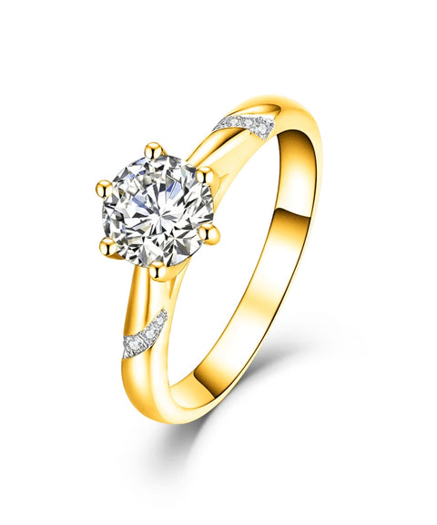 Moissanit Ring Seraphina - Gold