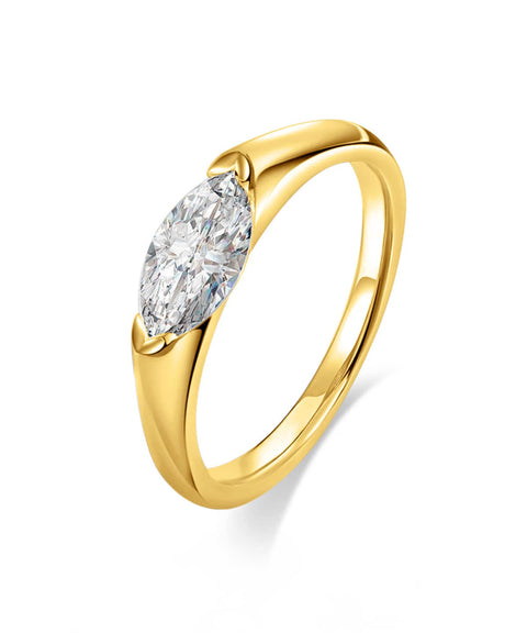 Moissanit Ring Velo - Gold