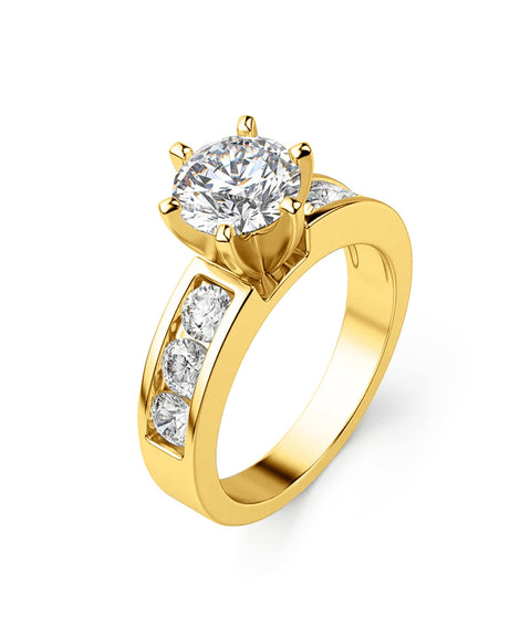 Moissanit Ring Athena - Gold