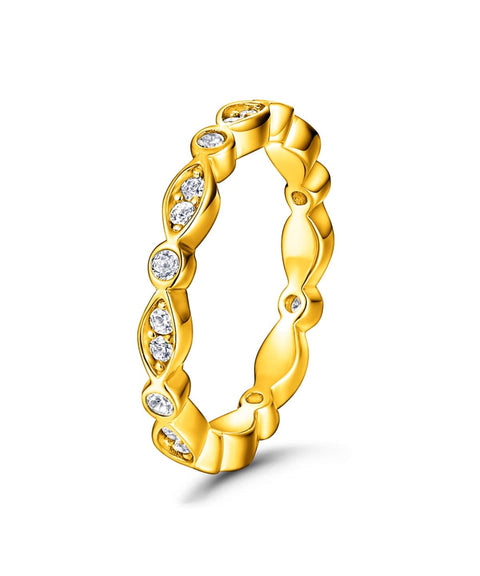 Moissanit Ring Mercury - Gold