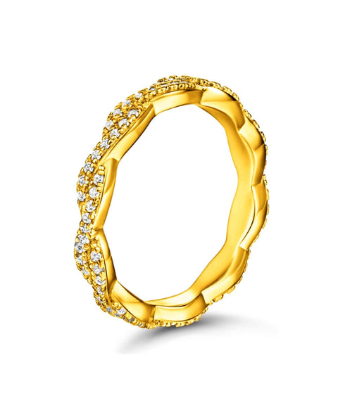 Moissanit Ring Orbit - Gold