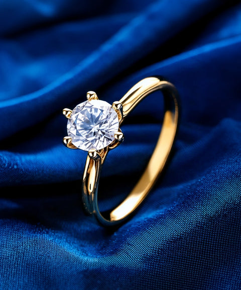 Moissanit Ring San Bélle - Gold